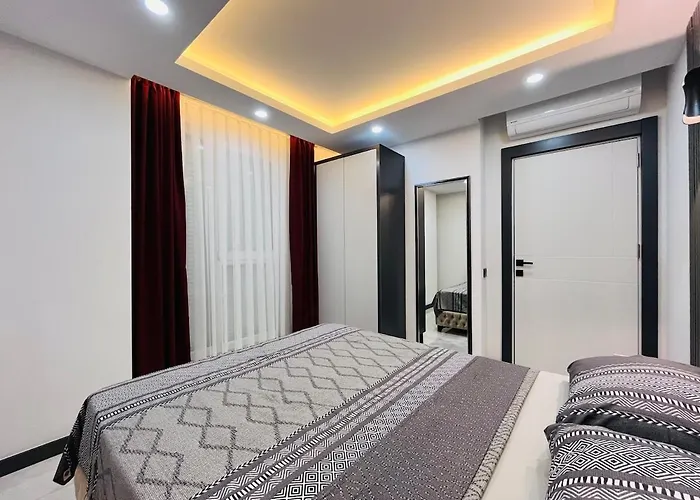 דירה No3 Air Conditioning Smart Tv Comfortable Bed Luxury אנטליה